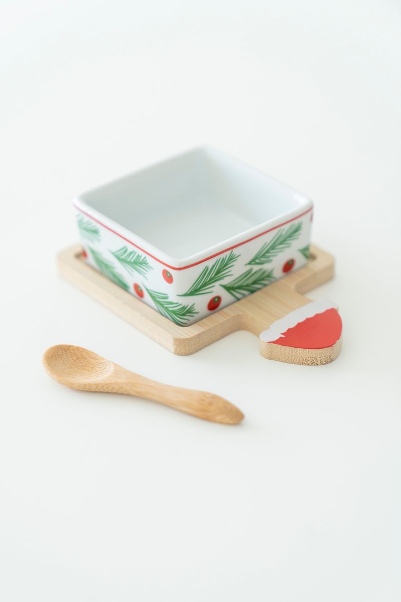 Misteltein Skål m/skje og plate