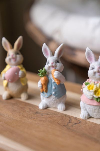 Hovedbilde  Påskekanin – H10 cm – blå