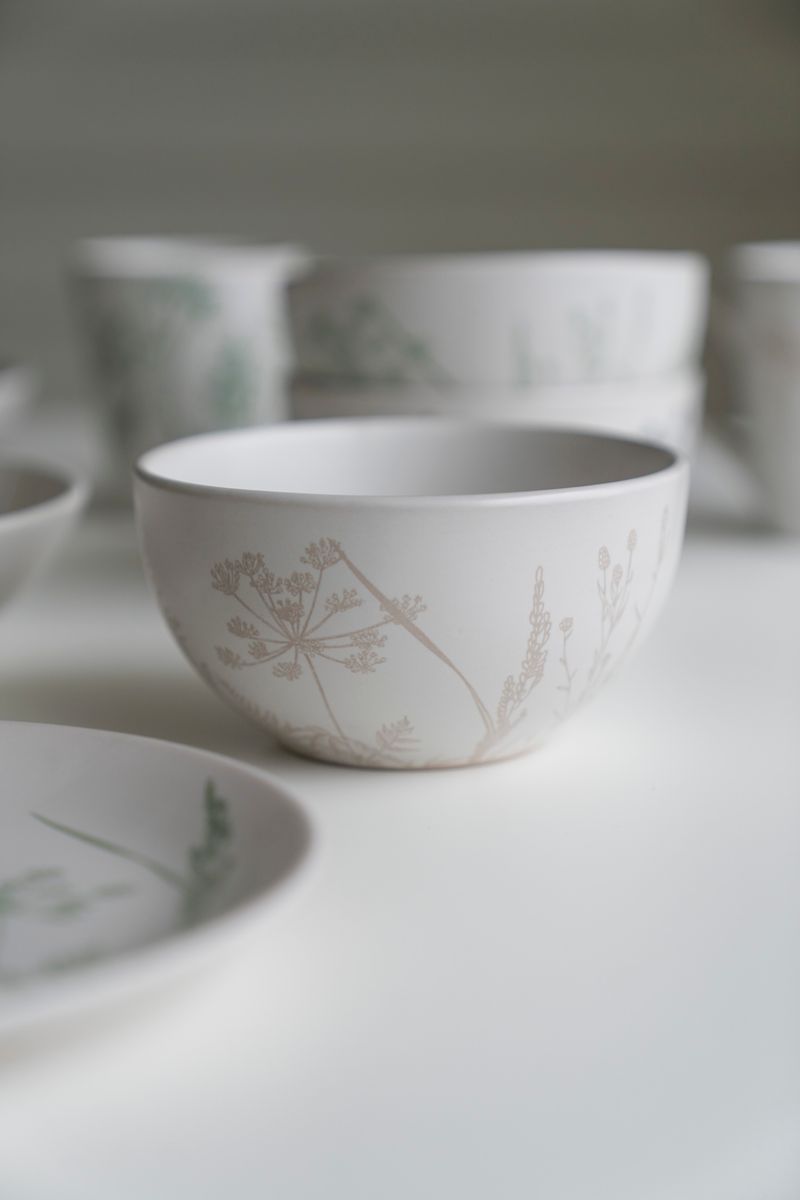 Blomstereng - Skål 13,5cm Beige