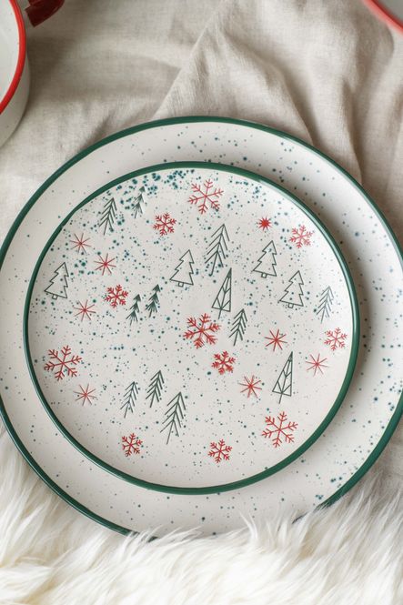 Hovedbilde Julehilsen Tallerken 20cm - Tre