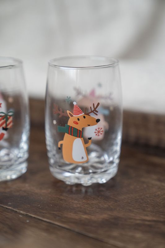 Jolly Vannglass 2pk - Nisse og Reinsdyr