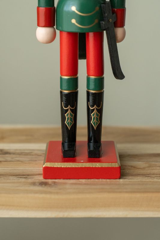 Nøtteknekker Rød/Grønn/Svart 38cm - Versjon 4