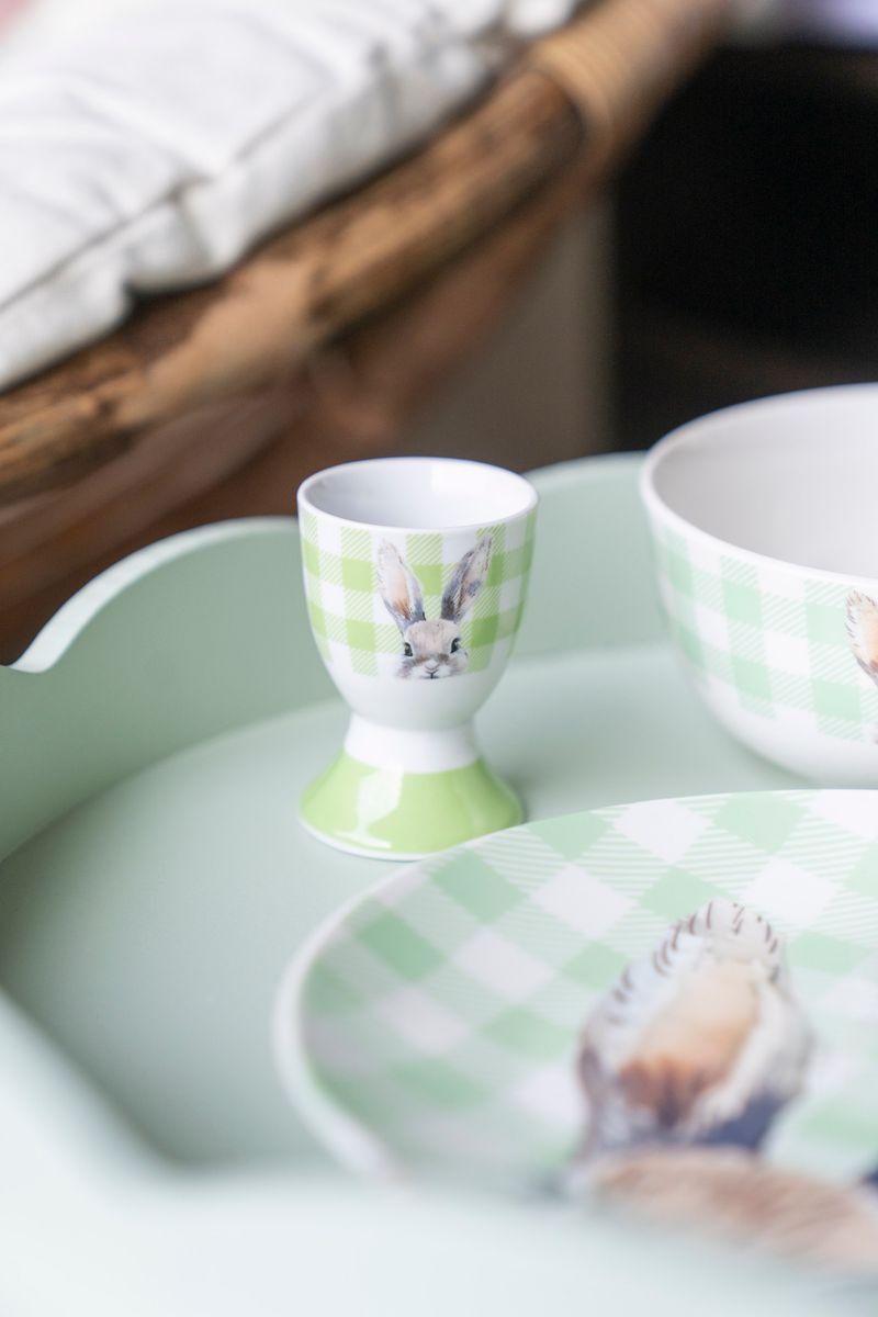 Lykketass eggeglass – grønn