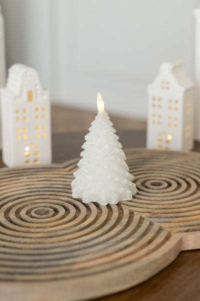 Hovedbilde LED Lys Tre 11cm Glitter