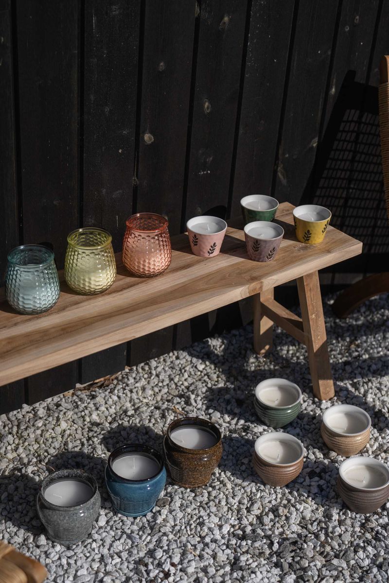 Citronella- Mygglys i bobleglass – grønn