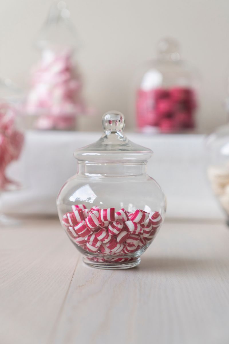 GlassKrukke med lokk 19cm