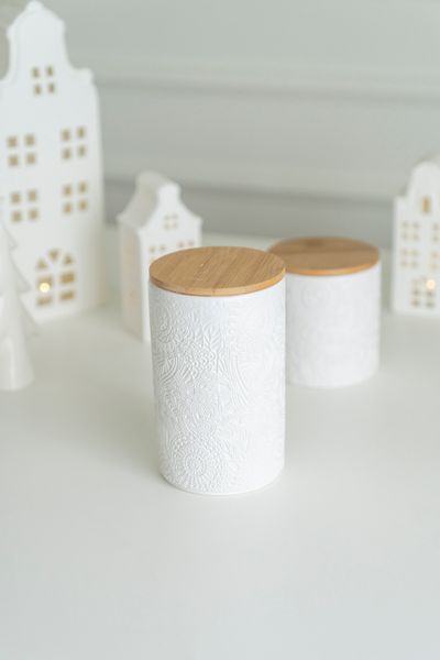 Hovedbilde Keramikkrukke m/lokk 10x16cm