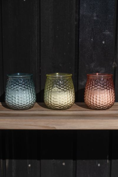 Hovedbilde Citronella Mygglys i bobleglass – blå