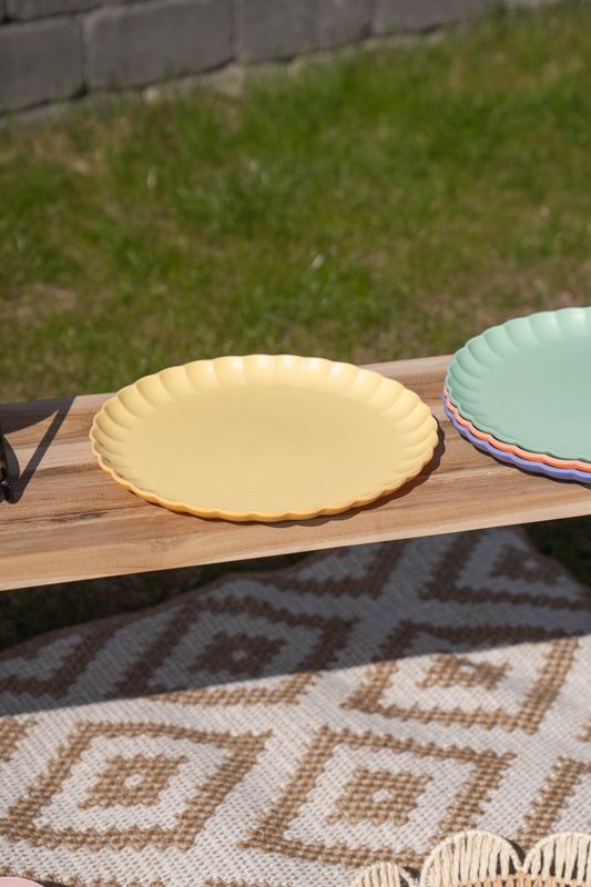 Soft tallerken – Ø27,5 cm – gul