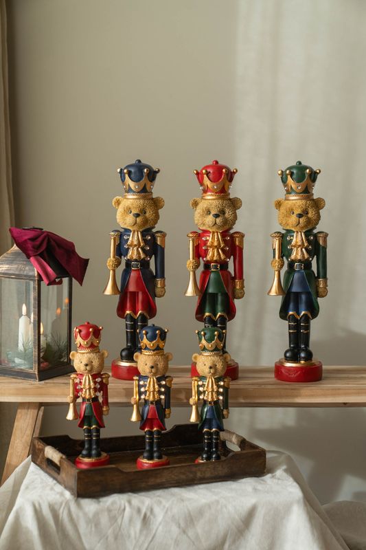 Bamse Nøtteknekker 27cm - Rød