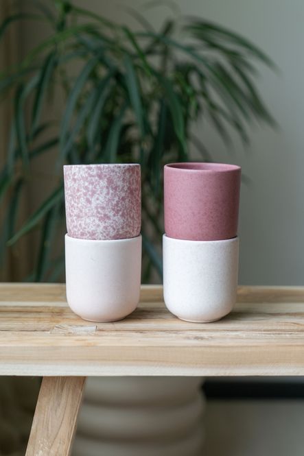 Hovedbilde Gavesett Kopp 4pk Rosa