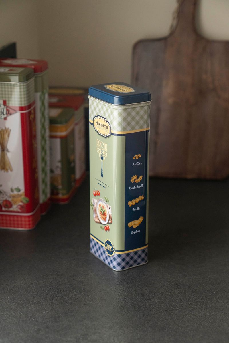 Milano Oppbevaringsboks Pasta – 9,5 x 7,5 x H 19,5 cm - Blå