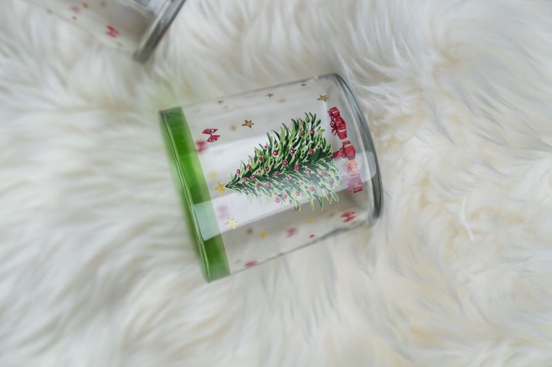 Vannglass 380ml - Grønt Tre