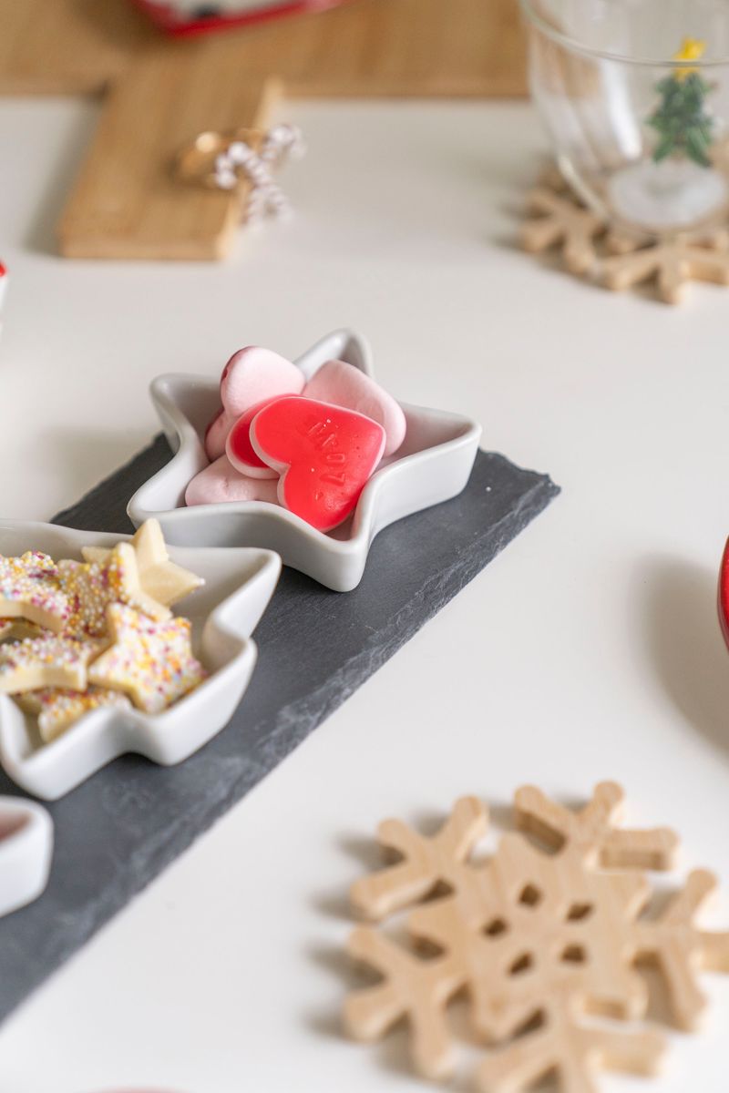 Serveringssett - Julehimmel 