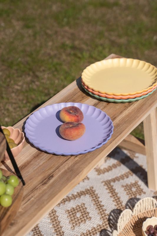 Soft tallerken – Ø20 cm – lilla
