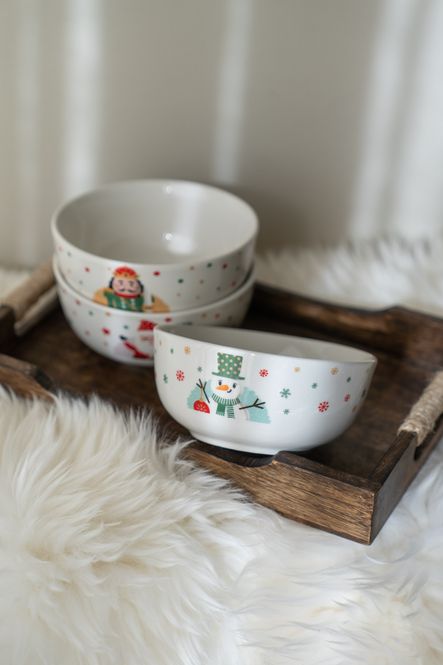 Hovedbilde Jolly Skål 13cm - Snømann