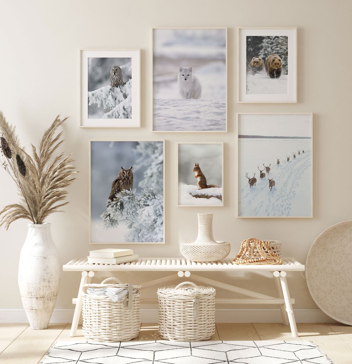 Poster - Vinter Hvit Rev