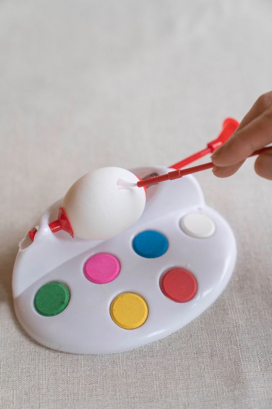 Eggemalingsmaskin med maling