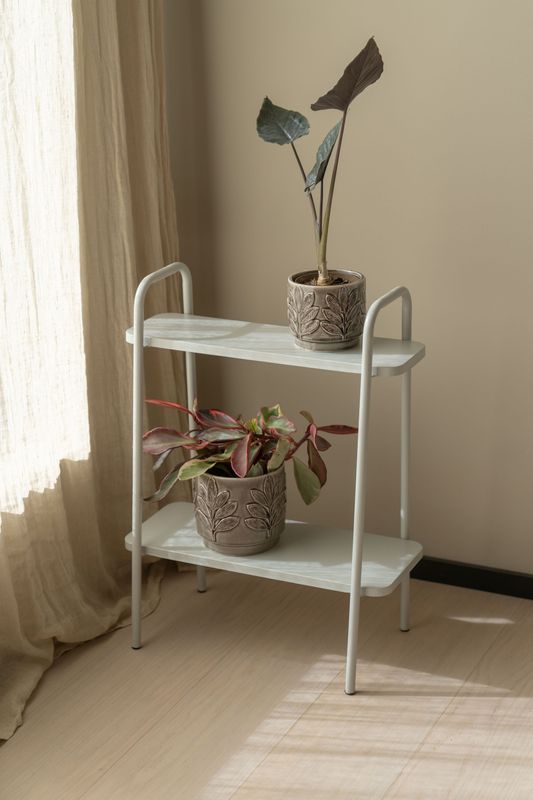 Blomsterstativ – 50×26×66 cm – grå