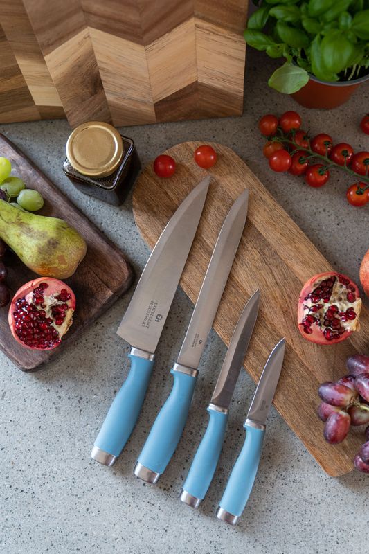 Knivsett - 4pk Blå