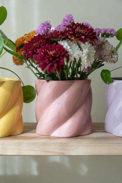 Hovedbilde Blomsterpotte swirl – Rosa
