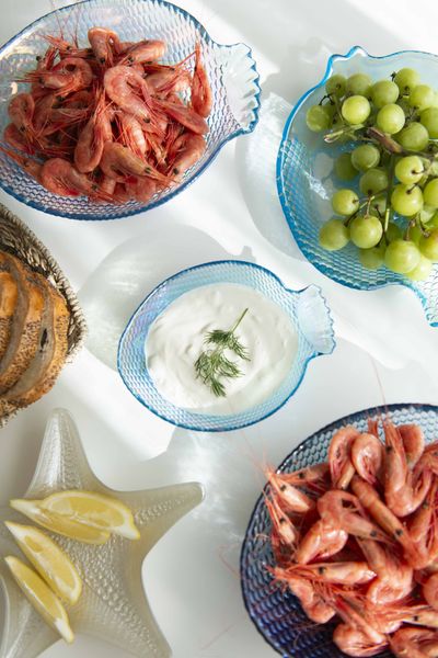 Hovedbilde Skål 20cm Fisk - Mørk Blå