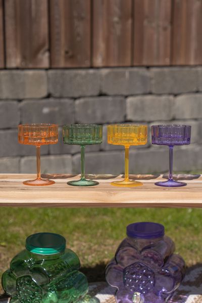 Hovedbilde Blomst cocktailglass – 230 ml – grønn