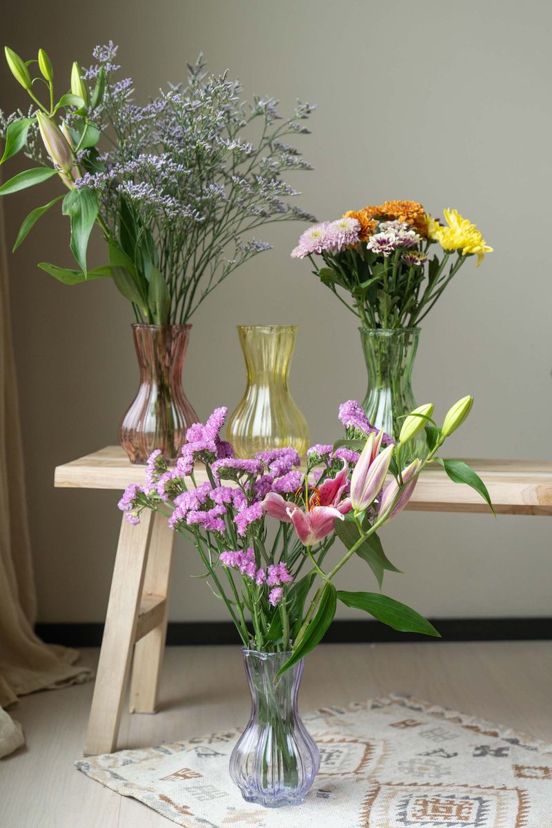 Glassvase – lilla