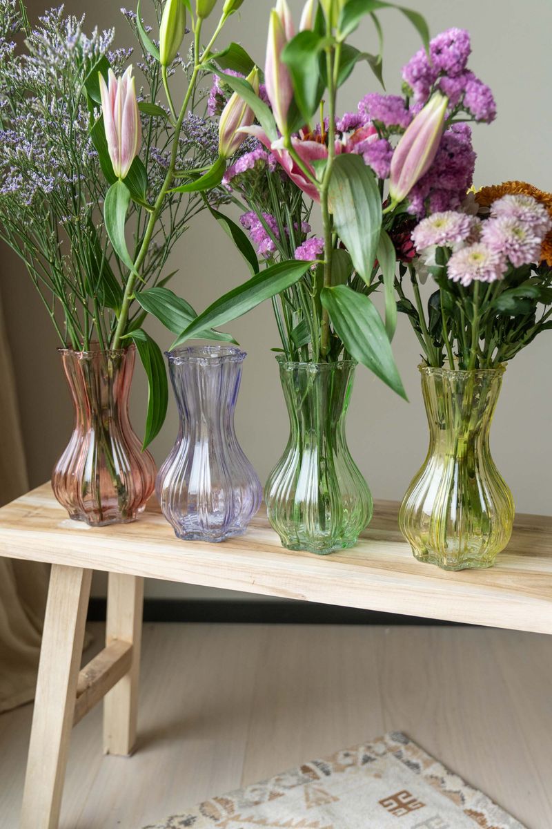 Glassvase – grønn