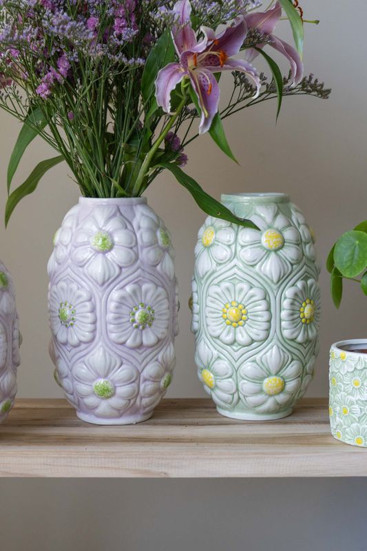 Vase blomster – 27 cm – Rosa
