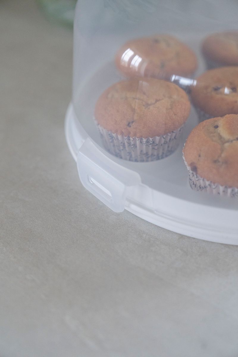 Kakeboks m/cupcake holder - Hvit