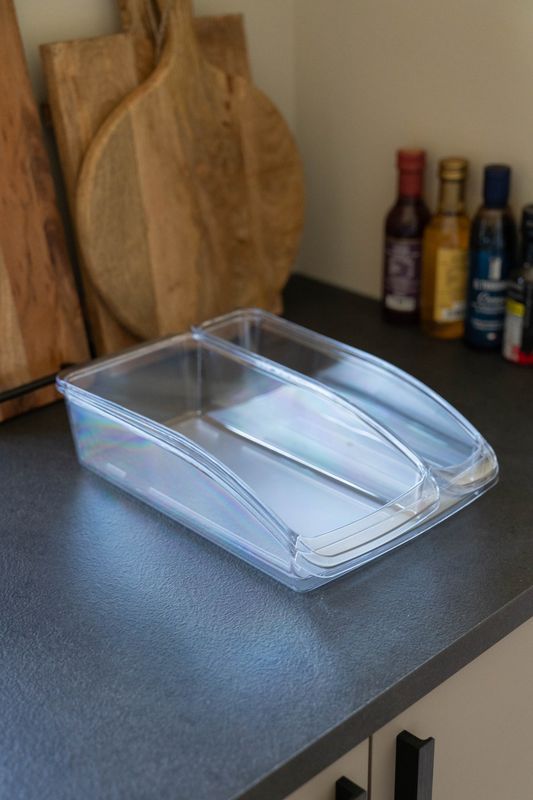 Oppbevaringsbokser 3pk Gjennomsiktig