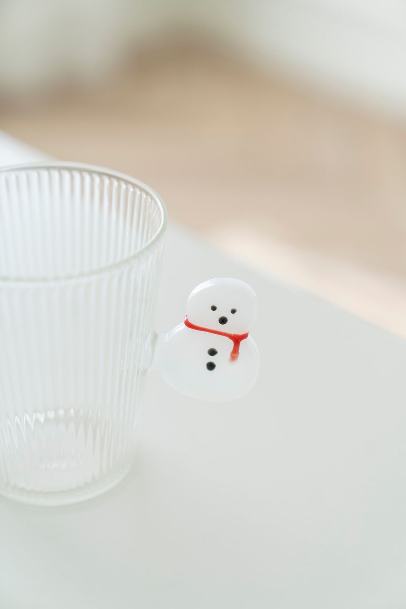 Tekopp - Glass Riller Snømann