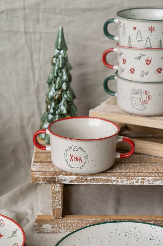 Julehilsen Jumbokopp 13,5cm - Xmas