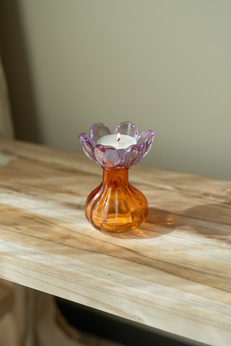 Telysholder blomst – oransje