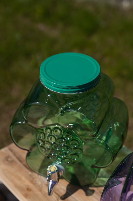 Drikkedispenser – blomst – grønn