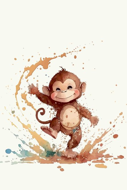 Hovedbilde Poster - Maling Ape