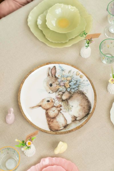 Hovedbilde Vårsprett serveringsbrett – Ø30×H2,5 cm ...