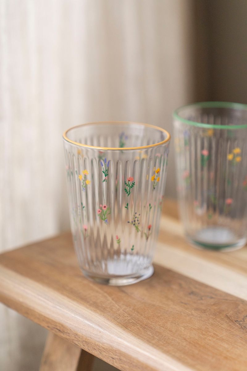 Markblomst Vannglass 395ml - Gul