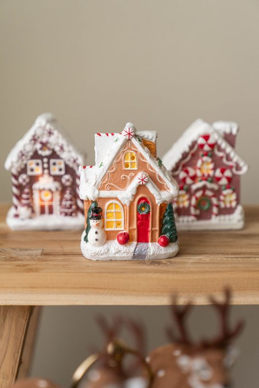 Juleby - Pepperkakehus Snømann