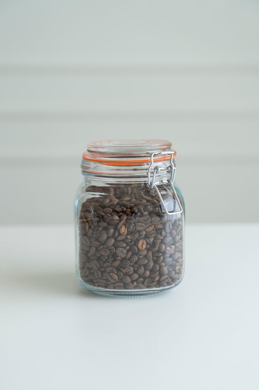 Glasskrukke 1L - Oransje