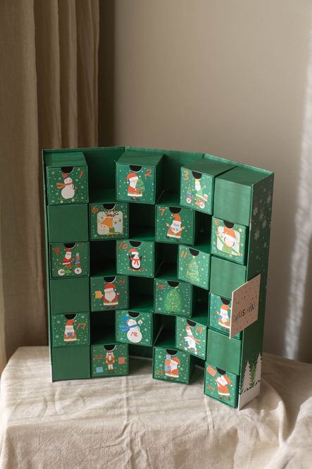 Hovedbilde Adventskalender Sammenbrettbar - Grønn