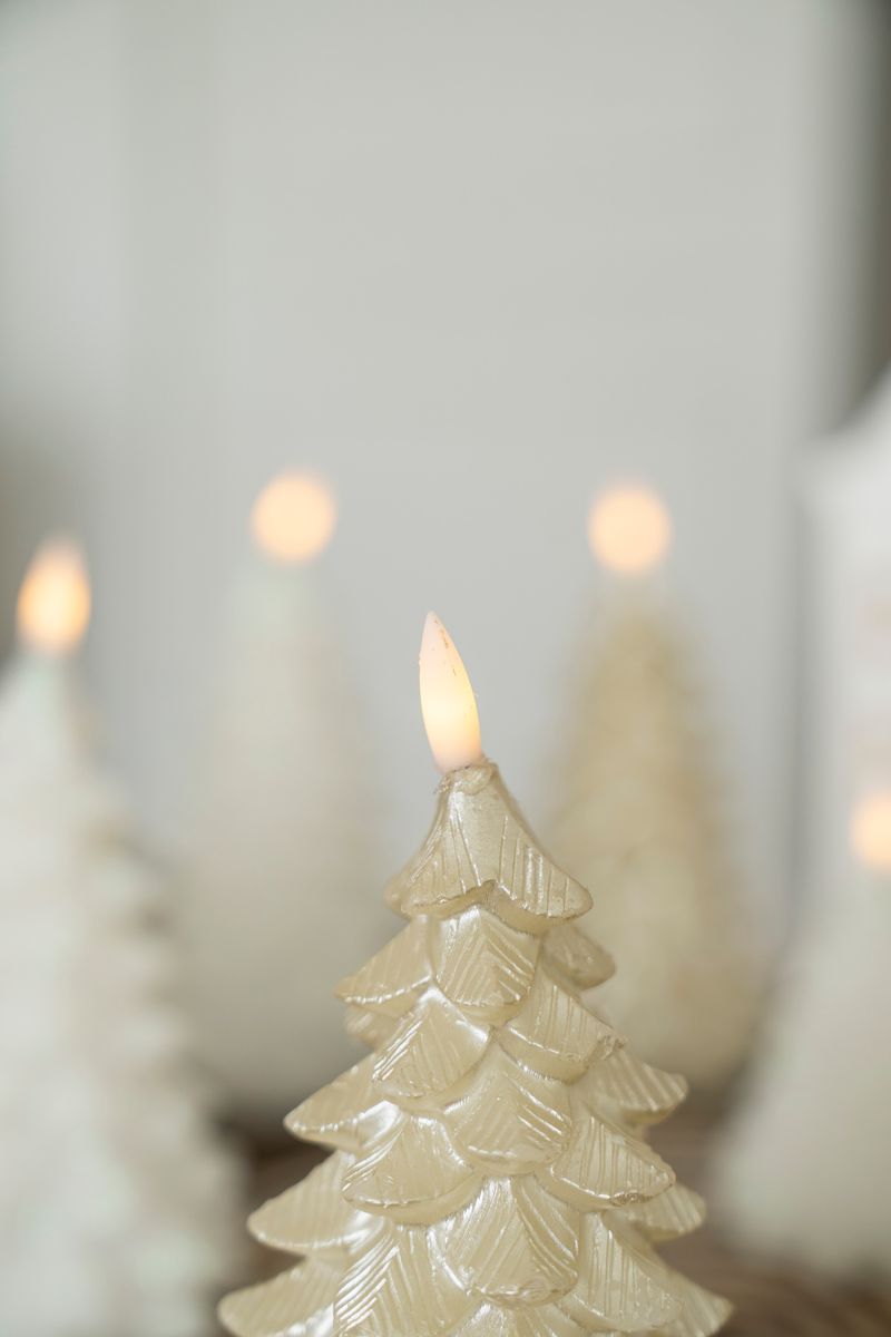 LED Lys Tre 17cm Gull