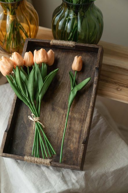 Hovedbilde Tulipanbukett 32cm - Peach