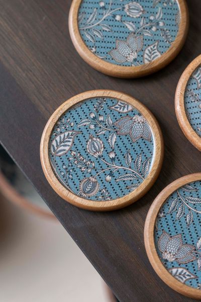 Hovedbilde Athen - Glassbrikker 4pk 10cm Blå