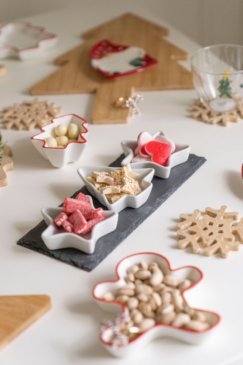 Serveringssett - Julehimmel 