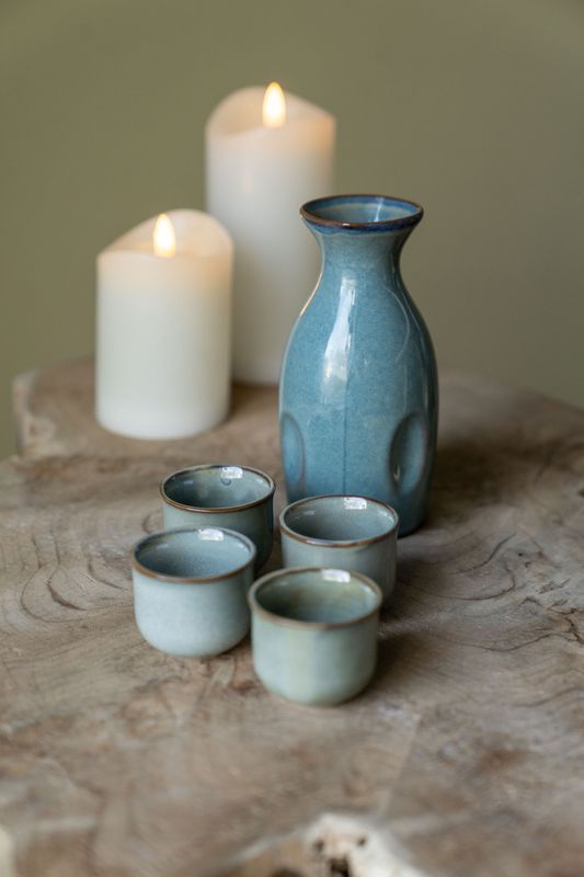 Sake Sett Blå
